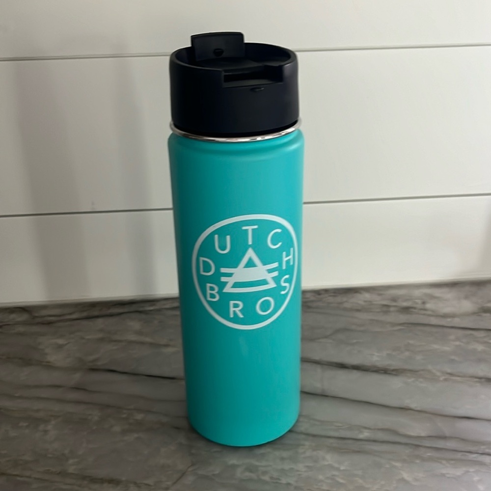 Dutch Bros Light Blue Hydroflask 20 oz